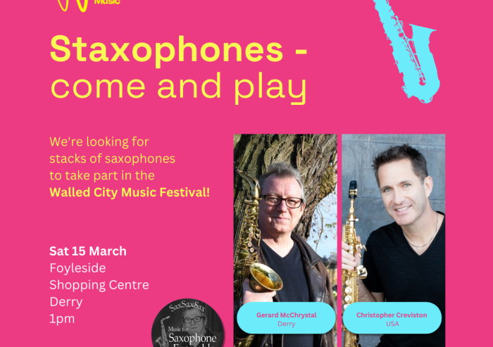 Staxophones – come and play!